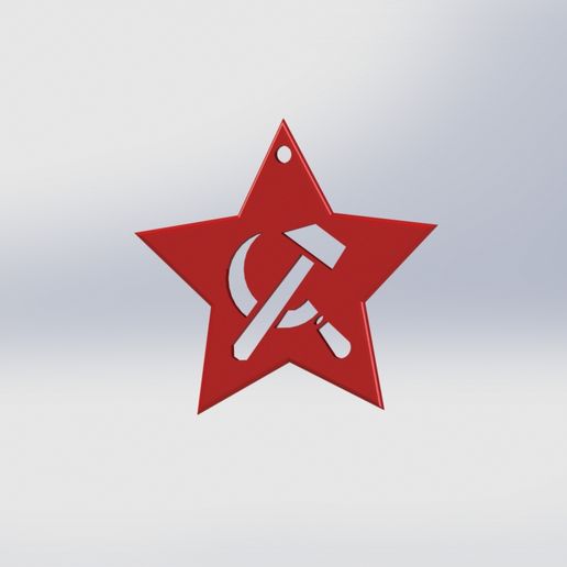 Communist star 3D model