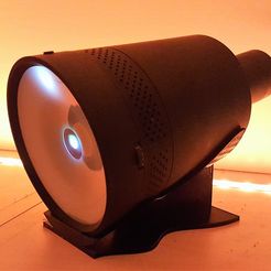 STL file Magcubic HY300 mini projector mount for 4 cm headboard