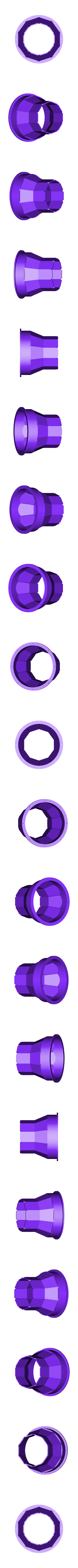 SN-AB-In01.stl Swivel Nozzle for Jet Engine, 3 Bearing Type, [Phase 1]