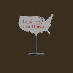 love.jpg STL file America love・3D print model to download