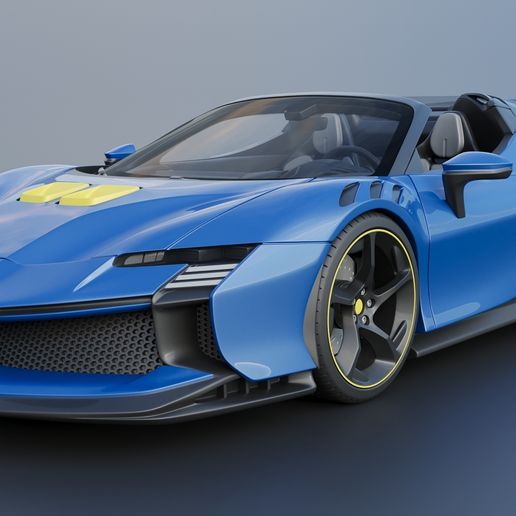 🕷️ SF90 XX Spider・ 3D File for 3D printing・Cults