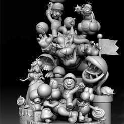 IMG_20230928_194052.png Datei 3D Diorama von mario・Modell für 3D-Druck zum herunterladen