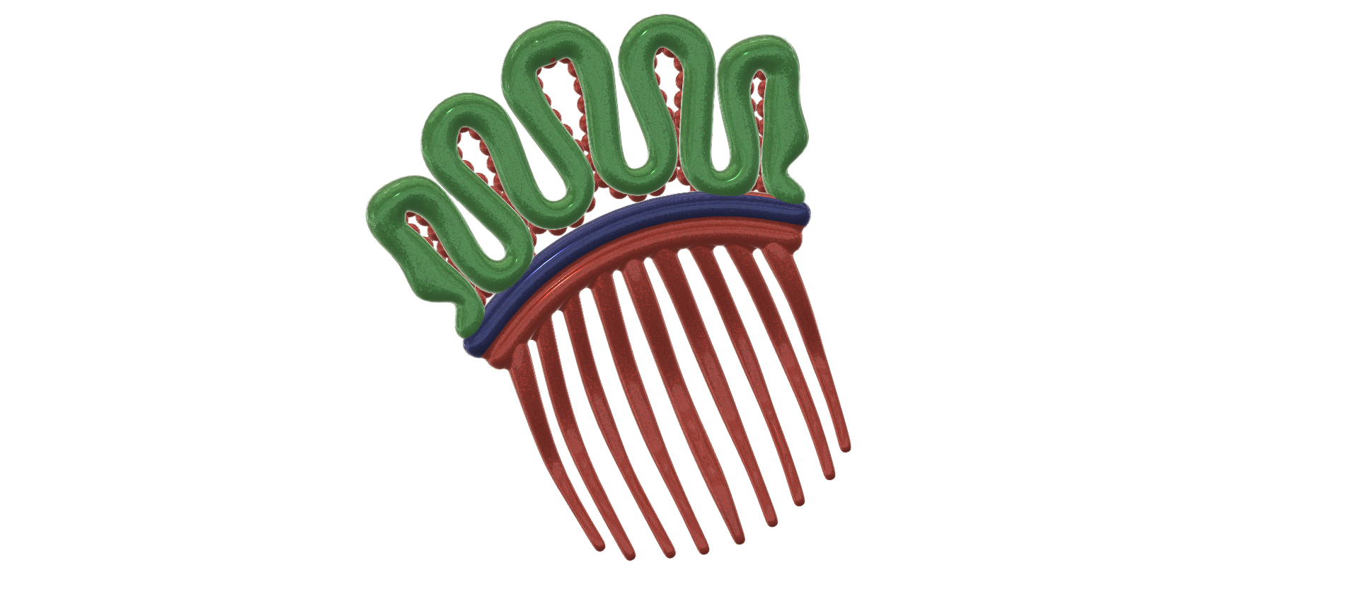 Hair-comb-11-v4-05.png Fichier 3MF FRENCH PLEAT HAIR COMB Multi purpose Female Style Braiding Tool Hair styling roller braid accessories for girl headdress weaving fbh-11A 3d print cnc・Objet pour impression 3D à télécharger, Dzusto