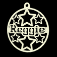 Reggie.png UK Names Christmas Xmas Decoration