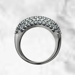 R0002 b.jpg Diamond Ring for Chrismas 3D File for Production