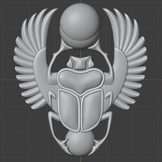 Scarabaeus badge 3D model