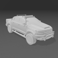 Immagine-2023-03-10-230702.png OBJ file Ford Ranger Raptor Tuned Keychain・Template to download and 3D print