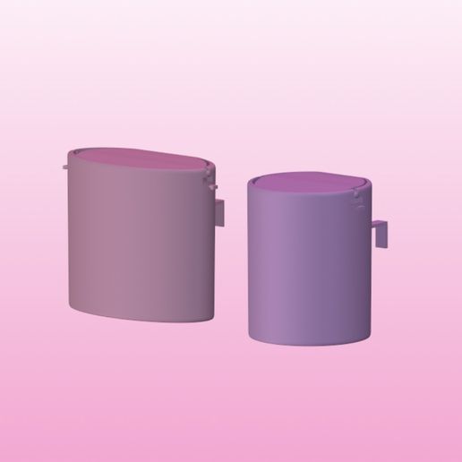 Car trashcan with clips and bag hooks