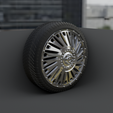 0004.png Download STL file WHEEL FOR CUSTOM TRUCK 21f (FRONT and DUALLY WHEEL BACK) • 3D print object, Pixel3D