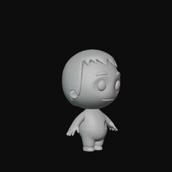 87.png Файл STL Мультяшный зомби для 3D-печати・Шаблон для загрузки и 3D-печати