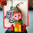 03.png Christmas Elf Flexi Print-In-Place + figure & keychain