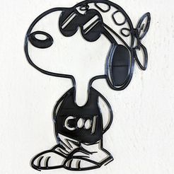 snoopyCoolToCults.jpg Archivo STL Snoopy Cool!!・Plan para descargar y imprimir en 3D