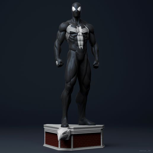 Spider-man Symbiote 150mm/15cm 3D model