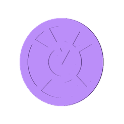preview.png STL-Datei Orange Lantern Corps Emblem kostenlos・3D-Drucker-Design zum herunterladen