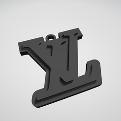 STL file Louis Vuitton LV Logo・3D printing template to download
