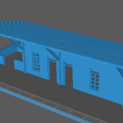 station-2.png STL file Model Railway Station・3D printer design to download