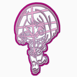 sdfsdg.png Free STL file OCHAKO URARAKA 2 COOKIE CUTTER - BOKU NO HERO / MY HERO ACADEMY / ANIME COOKIE CUTTER・3D printer design to download