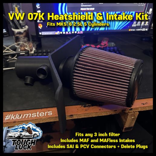 HeatshieldandIntakeKit.jpg MK5 MK6 VW 07K Комплект воздухозаборника и радиатора