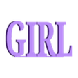 Girl.stl Gender Reveal Boy Girl decoration