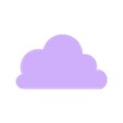 Nube 1 agujero .STL POT WITH WATERING CLOUD