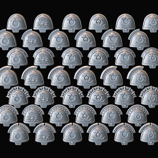 Ultra warrior thick Shoulder Pads Set  Re-Upload