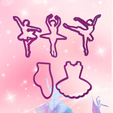 Surprising Hillar.png BALLET DANCER COOKIE CUTTER KIT X5