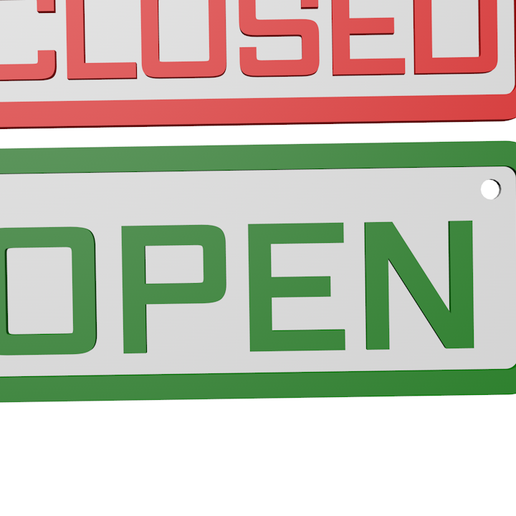 🚪 OPEN CLOSED DOOR SIGN BOARD FOR 3D PRINT & CNC・ STL File for ・Cults