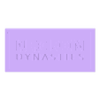 01. Necron Dynasties Logo.obj Necron Dynasties Name Plate – DIY 3D Print for Warhammer-Inspired Sci-Fi Decor