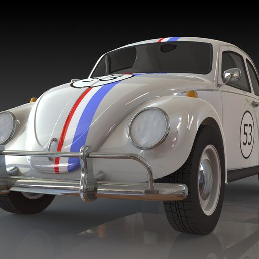 Herbie - VW Beetle 3D model