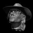 11.jpg Michael Jackson Headsculpt - Hat Version - 1:6 & 1:12 Scale STL & OBJ
