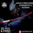 genji.jpg Katana Genji CYBER DEMON - OVERWATCH2