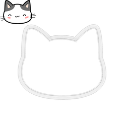 4.png Cat shaped cookie cutter