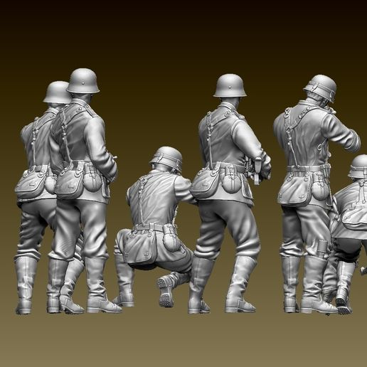 34353425342.jpg German soldiers 3D print model