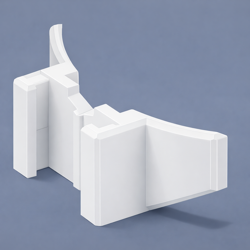 SMK Helmet Chin Mount | GoPro Mount for SMK Helmet | Helmet Camera Mount | STL