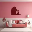 3.webp Kid and a Lion Wall Art