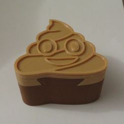 merde_impos_P1.jpg Archivo STL WHATSAPP CACA, MERDE LA CAJA DE REGALO. CAJA IMPOSIBLE, CAJA TARJETA SD・Modelo para descargar y imprimir en 3D