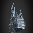 LynchkingHelmet34Back.png Lich King Helmet from World of WarCraft for Cosplay