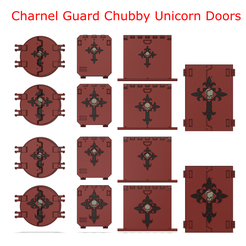 Charnel-Guard-Chubby-Unicorn-Doors.png STL file Charnel Guard Chubby Unicorn Doors・Template to download and 3D print