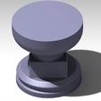 TopView.jpg Round bust stand with nameplate