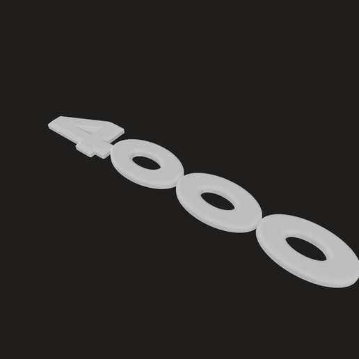 Audi 4000 Trunk Emblem