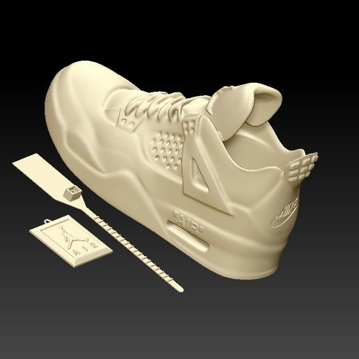 Off-White™ x Nike Air Jordan 4・ STL File for ・Cults