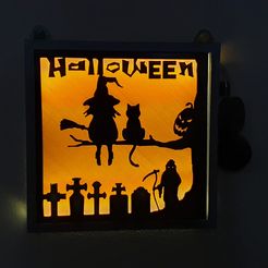 20191105_114040.jpg Fichier STL gratuit cadre halloween illuminée・Plan pour imprimante 3D à télécharger