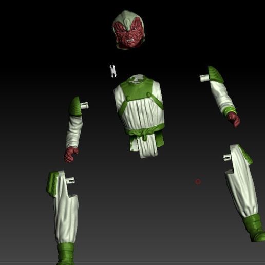 ScreenShot1115.jpg Star-Wars Klaatu Kenner Style Action figure STL OBJ 3D
