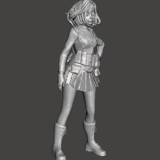 🪖 Yukari Akiyama (Girls Und Panzer) Statue・ STL File for