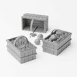 baskets.jpg Farm produce pack - 1/35  scale fruits, vegetables, crates and baskets