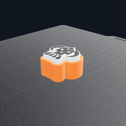 Halloween Fidget Clicker -diablo skull (Includes SVG File + Editable Bambu Studio Color Project)
