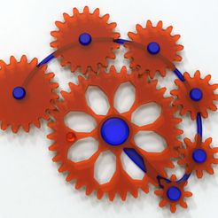 Gears.415.jpg Бесплатный 3D файл Free Interlocking Gears Project Set・Дизайн 3D-принтера для скачивания
