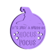 hocus pocus print.stl Ornament/CC/COPYRIGHTED LICENSE/ORNAMENTSENDLESS