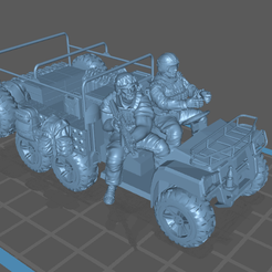UTV6X6-1.png Archivo STL gratis ATV GATOR 6X6・Diseño de impresora 3D para descargar