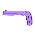 Beer_Cap_Gun_Right_half_v8.stl Бесплатный STL файл Открывалка для бутылок и колпачок GUN!・Шаблон для загрузки и 3D-печати
